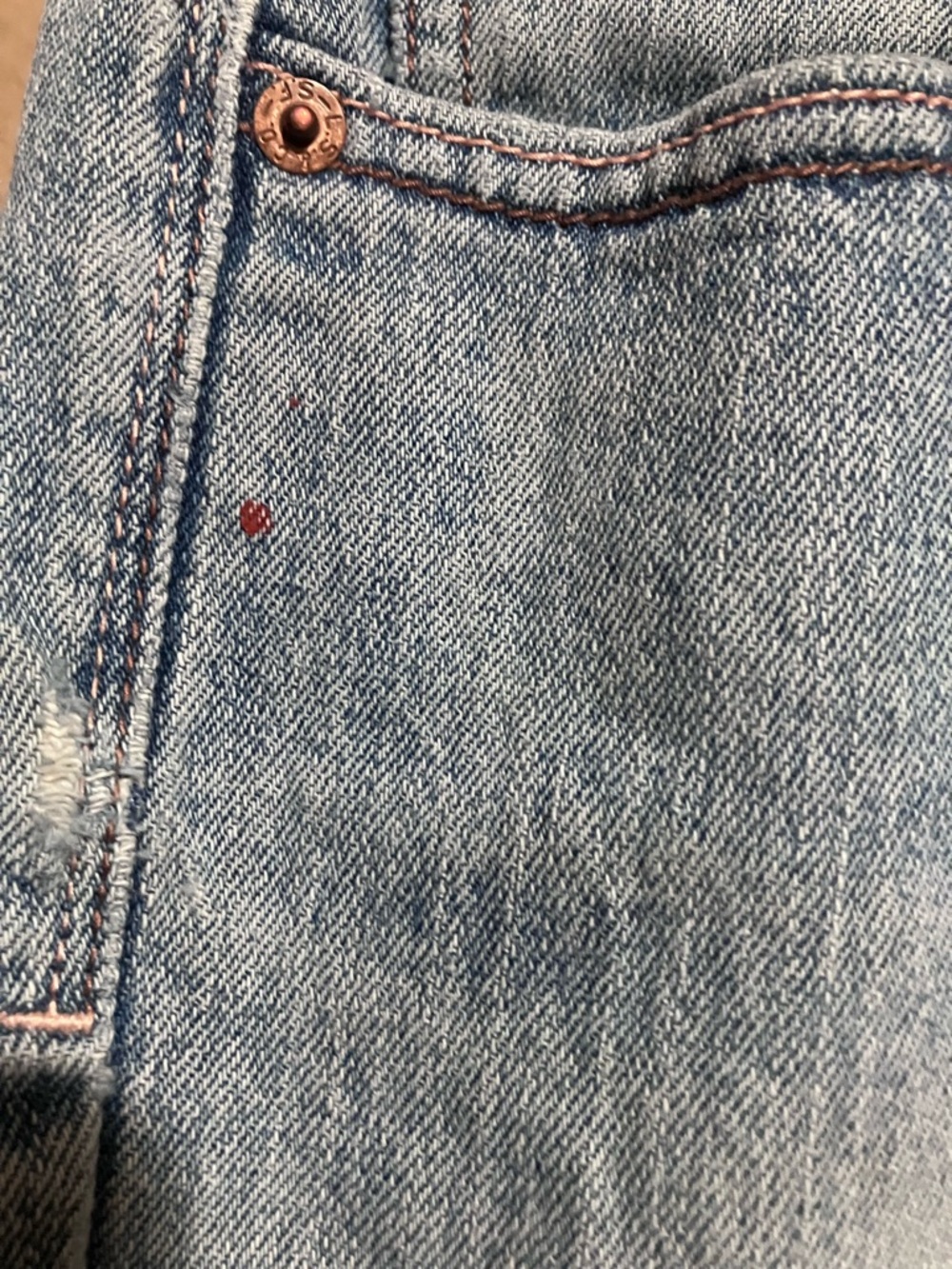 Levi's Light Blue Straight Leg Women's Capris - Picture 4 of 5